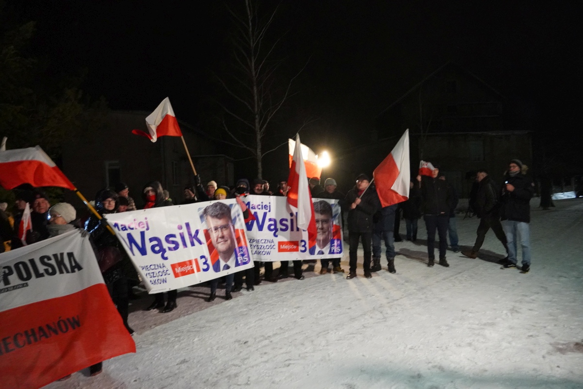 Protest przed ZK w Przytułach Starych [13.01.2024] - zdjęcie #68 - eOstroleka.pl
