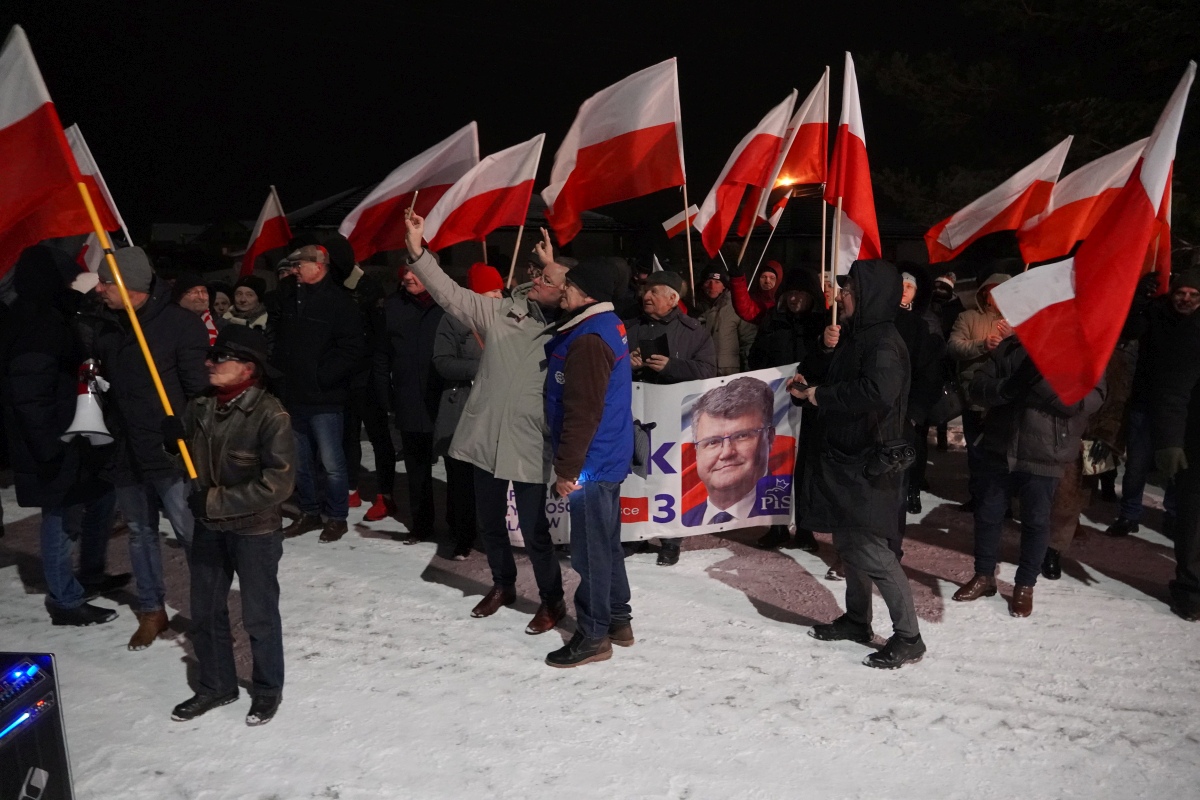 Protest przed ZK w Przytułach Starych [13.01.2024] - zdjęcie #60 - eOstroleka.pl