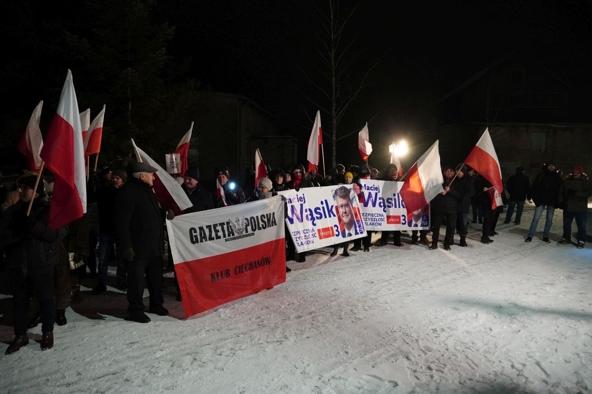 Protest przed ZK w Przytułach Starych [13.01.2024] - zdjęcie #57 - eOstroleka.pl