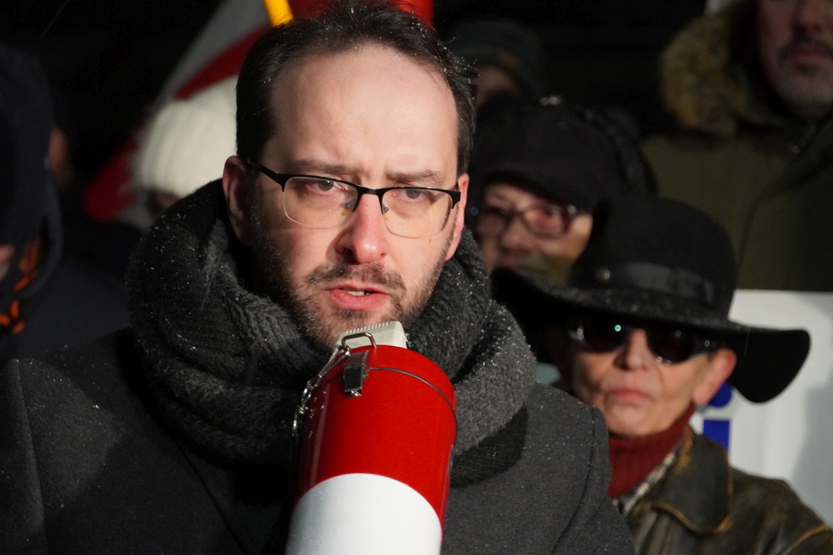 Protest przed ZK w Przytułach Starych [13.01.2024] - zdjęcie #42 - eOstroleka.pl