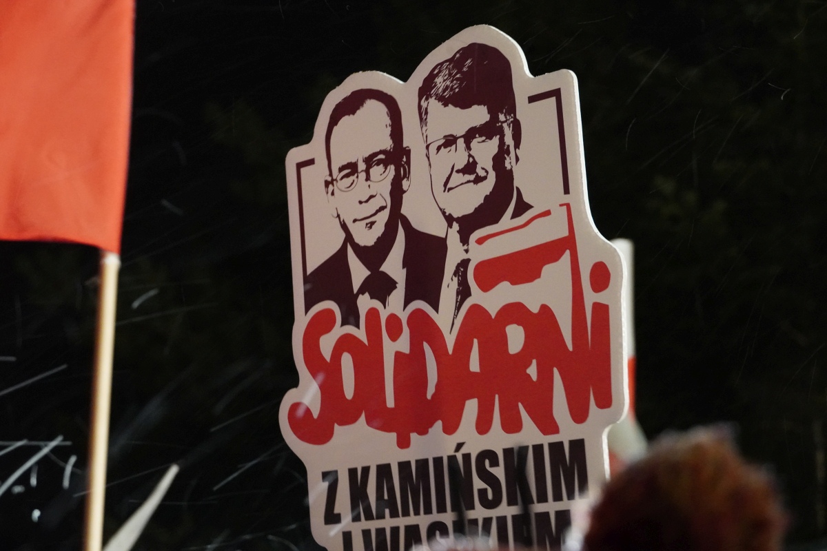 Protest przed ZK w Przytułach Starych [13.01.2024] - zdjęcie #22 - eOstroleka.pl