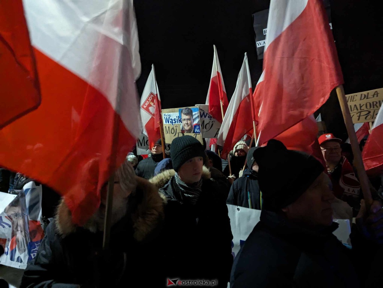Demonstracja w Przytułach Starych (14.01.2024) - zdjęcie #2 - eOstroleka.pl