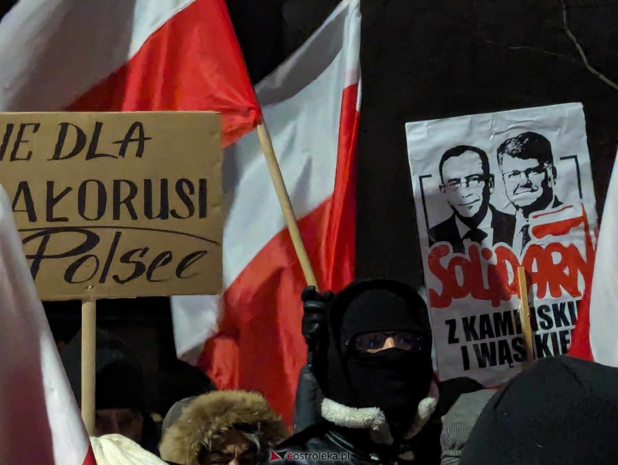 Demonstracja w Przytułach Starych (14.01.2024) - zdjęcie #4 - eOstroleka.pl