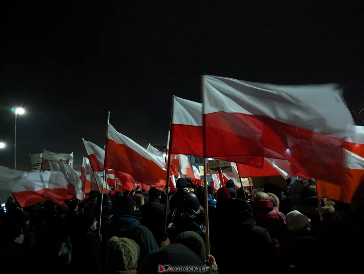 Demonstracja w Przytułach Starych (14.01.2024) - zdjęcie #5 - eOstroleka.pl