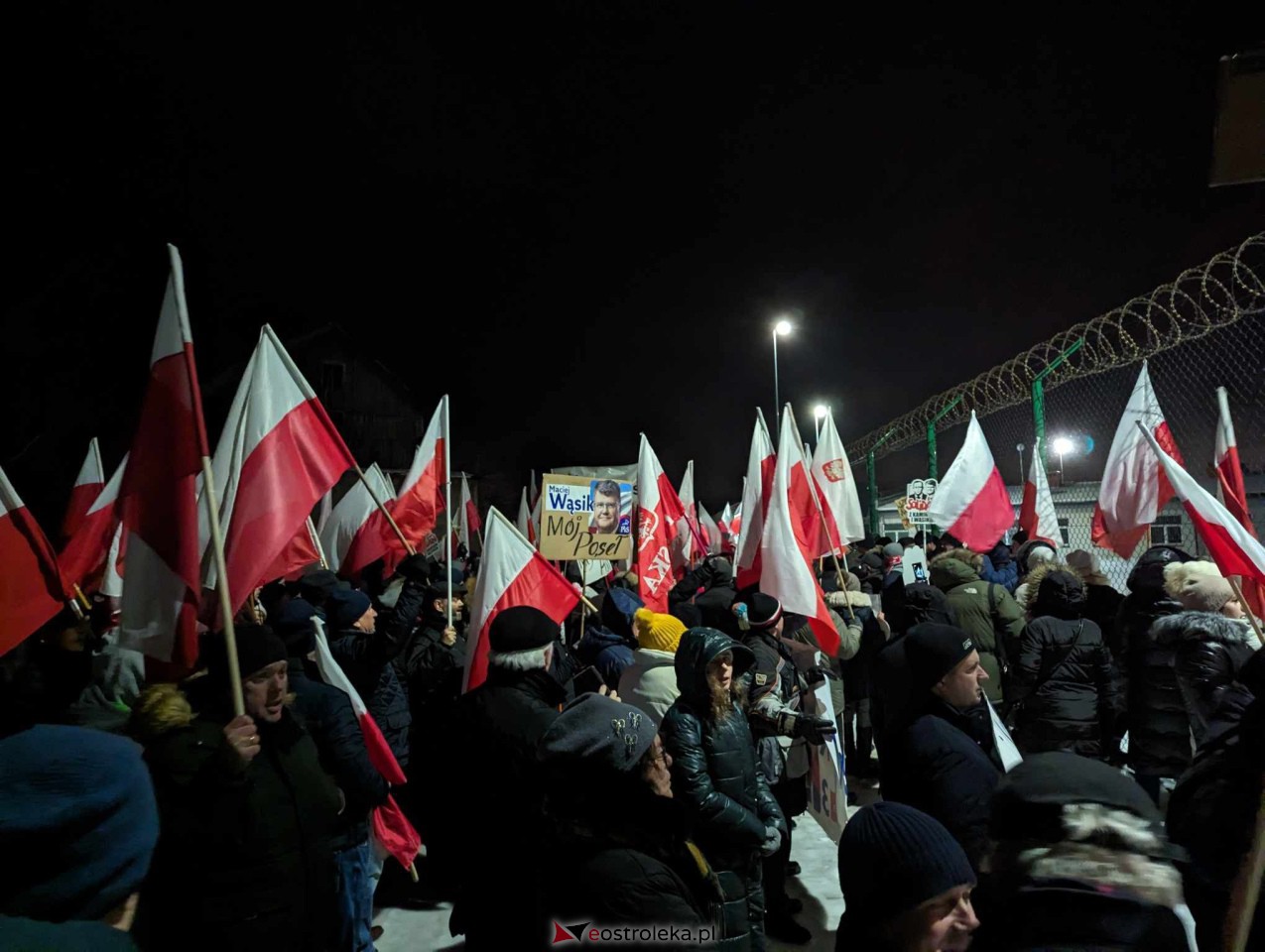 Demonstracja w Przytułach Starych (14.01.2024) - zdjęcie #6 - eOstroleka.pl