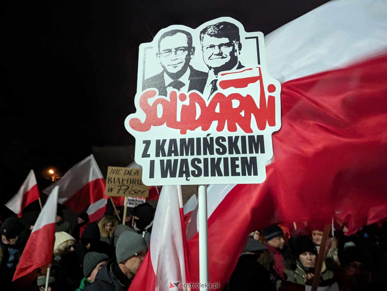 Demonstracja w Przytułach Starych (14.01.2024) - zdjęcie #8 - eOstroleka.pl
