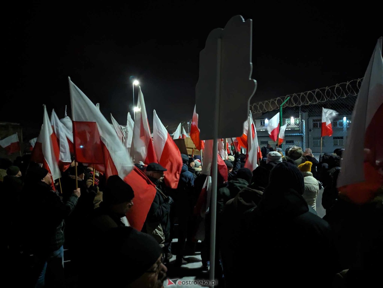 Demonstracja w Przytułach Starych (14.01.2024) - zdjęcie #16 - eOstroleka.pl