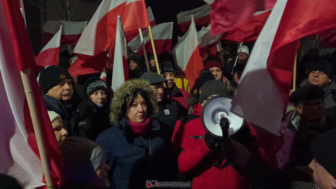 Demonstracja w Przytułach Starych (14.01.2024) - zdjęcie #17 - eOstroleka.pl