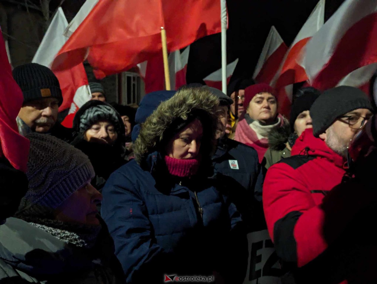 Demonstracja w Przytułach Starych (14.01.2024) - zdjęcie #18 - eOstroleka.pl