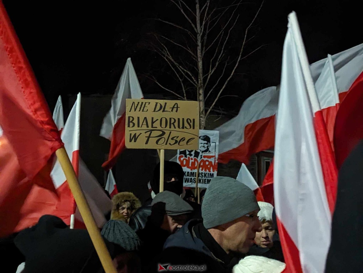 Demonstracja w Przytułach Starych (14.01.2024) - zdjęcie #19 - eOstroleka.pl