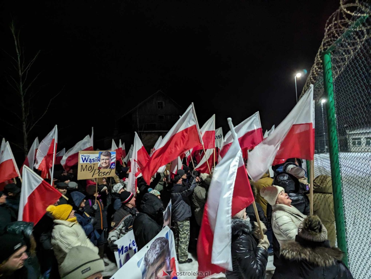 Demonstracja w Przytułach Starych (14.01.2024) - zdjęcie #22 - eOstroleka.pl