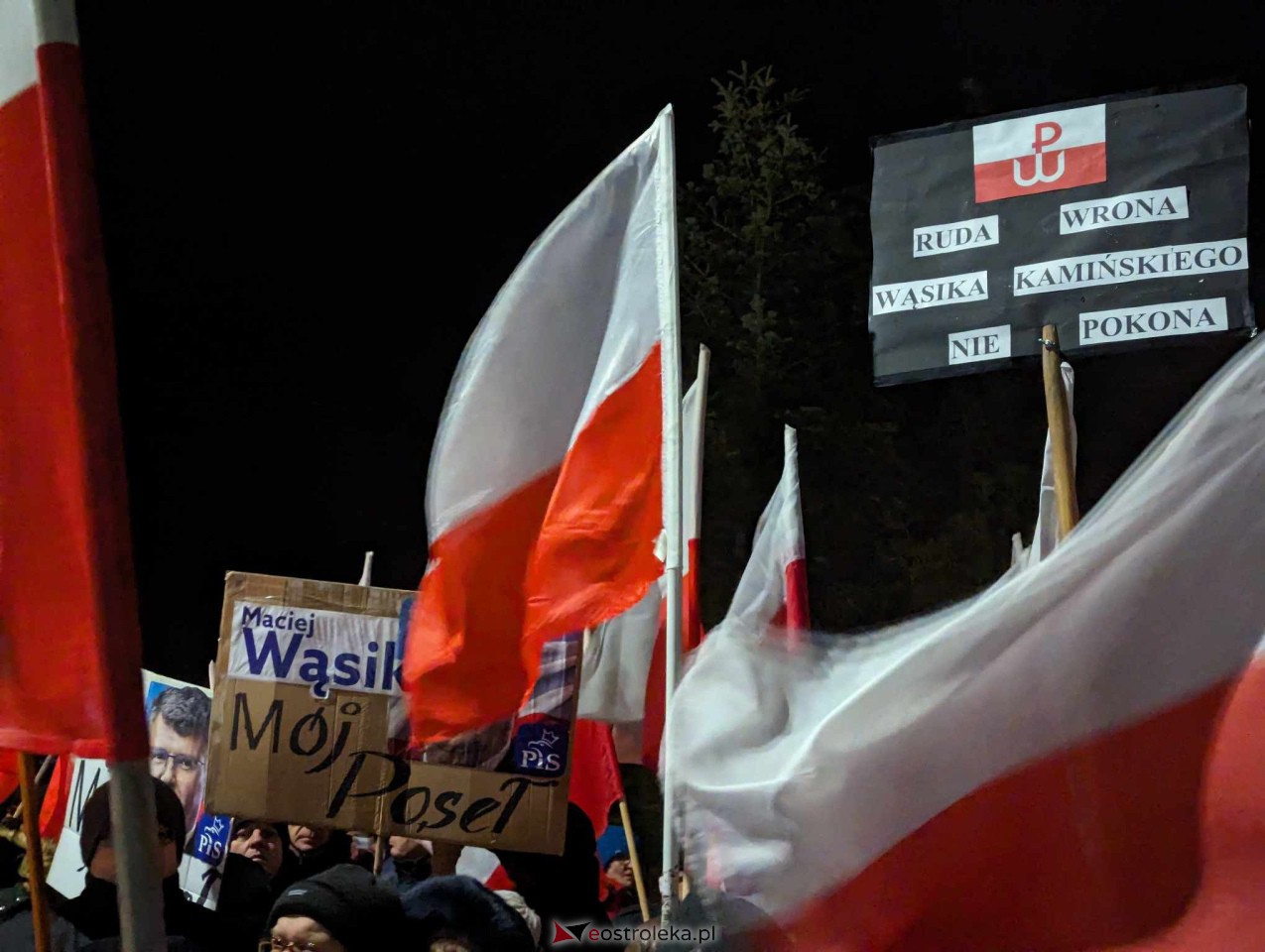 Demonstracja w Przytułach Starych (14.01.2024) - zdjęcie #26 - eOstroleka.pl