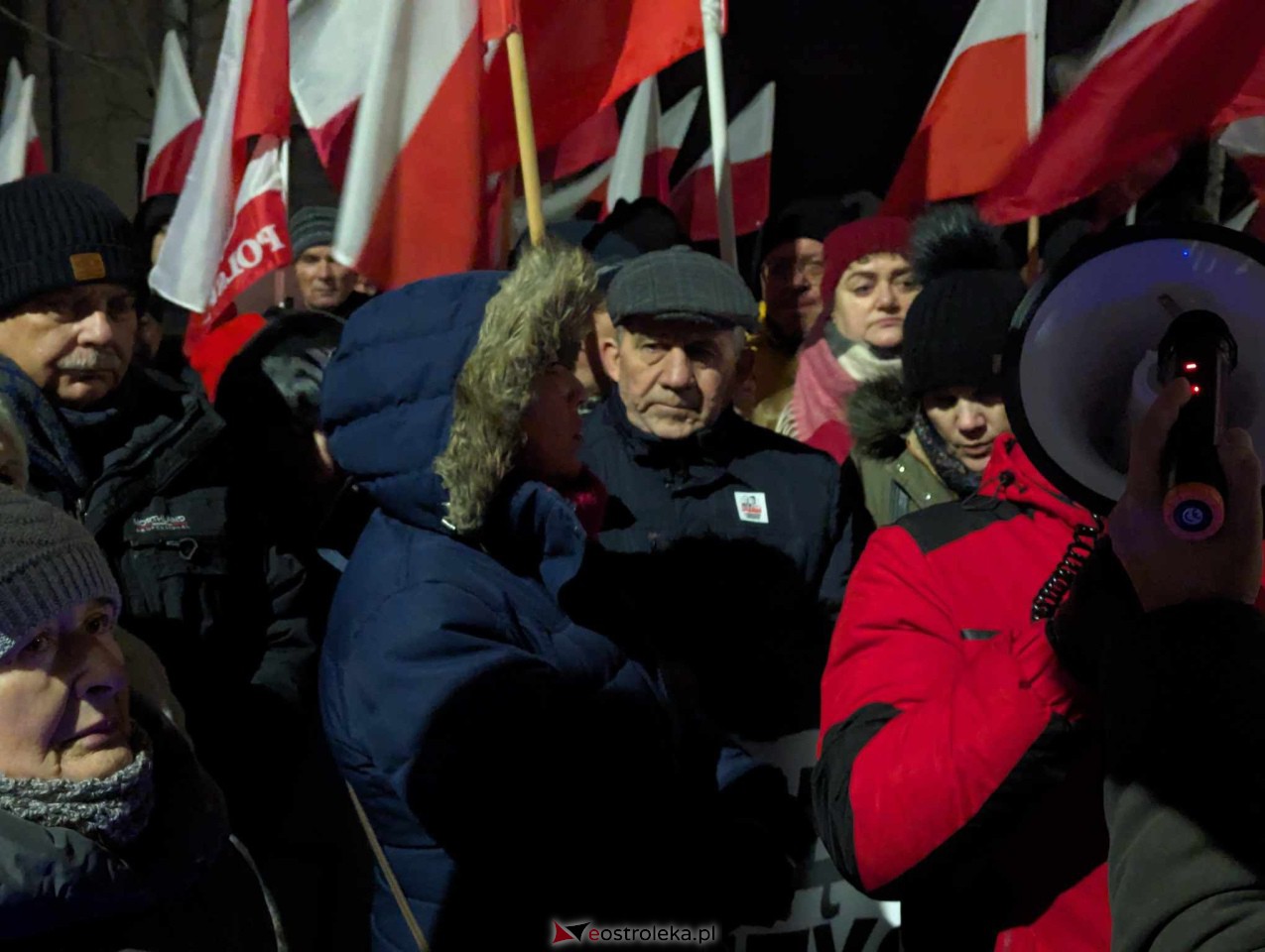Demonstracja w Przytułach Starych (14.01.2024) - zdjęcie #30 - eOstroleka.pl