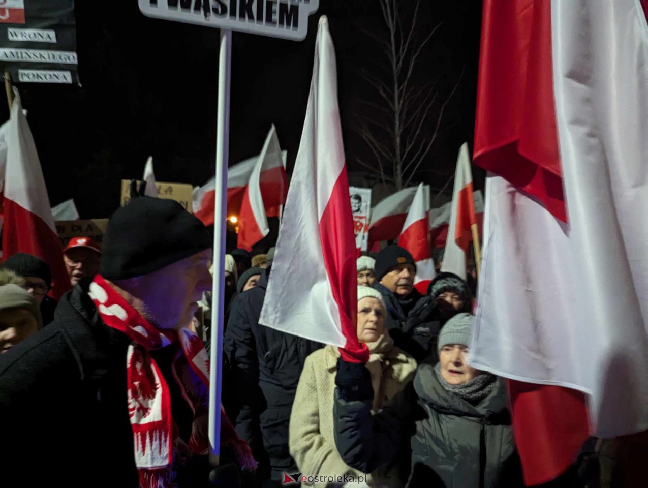 Demonstracja w Przytułach Starych (14.01.2024) - zdjęcie #34 - eOstroleka.pl