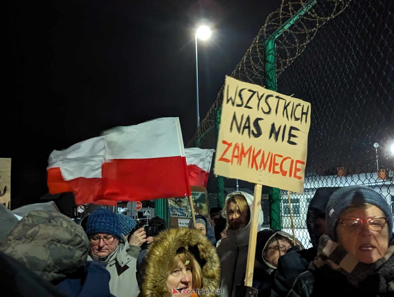 Demonstracja w Przytułach Starych (14.01.2024) - zdjęcie #37 - eOstroleka.pl