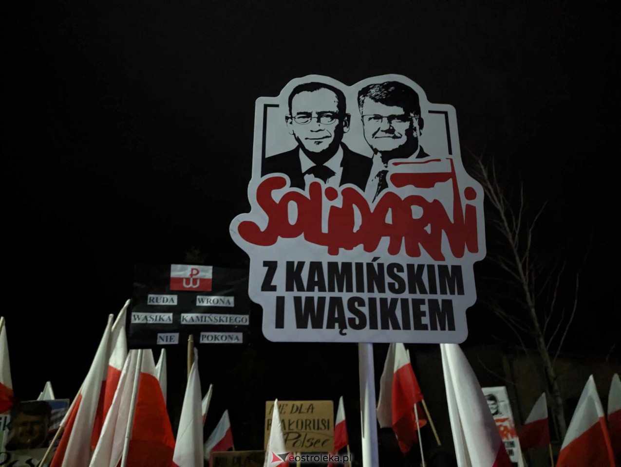 Demonstracja w Przytułach Starych (14.01.2024) - zdjęcie #39 - eOstroleka.pl