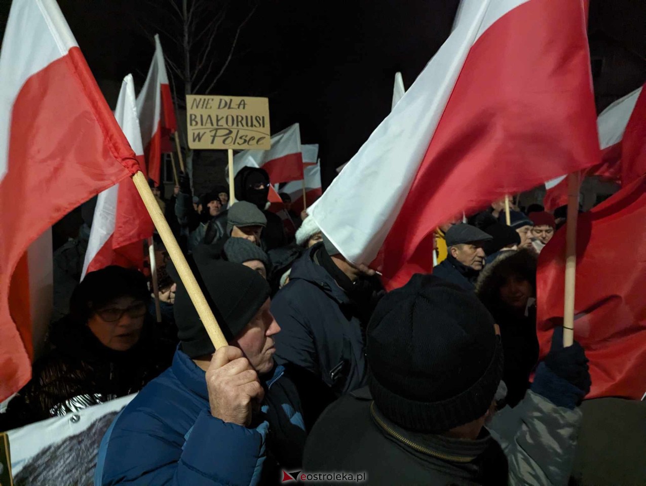 Demonstracja w Przytułach Starych (14.01.2024) - zdjęcie #40 - eOstroleka.pl