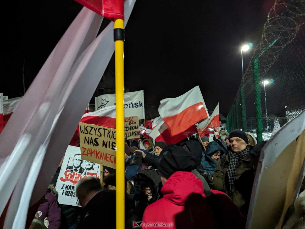 Demonstracja w Przytułach Starych (14.01.2024) - zdjęcie #41 - eOstroleka.pl