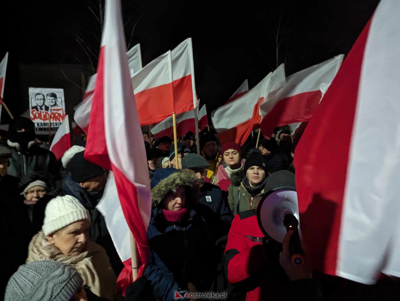 Demonstracja w Przytułach Starych (14.01.2024) - zdjęcie #48 - eOstroleka.pl