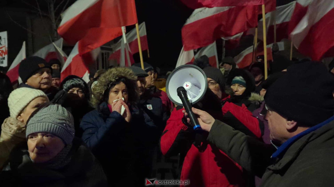 Demonstracja w Przytułach Starych (14.01.2024) - zdjęcie #52 - eOstroleka.pl