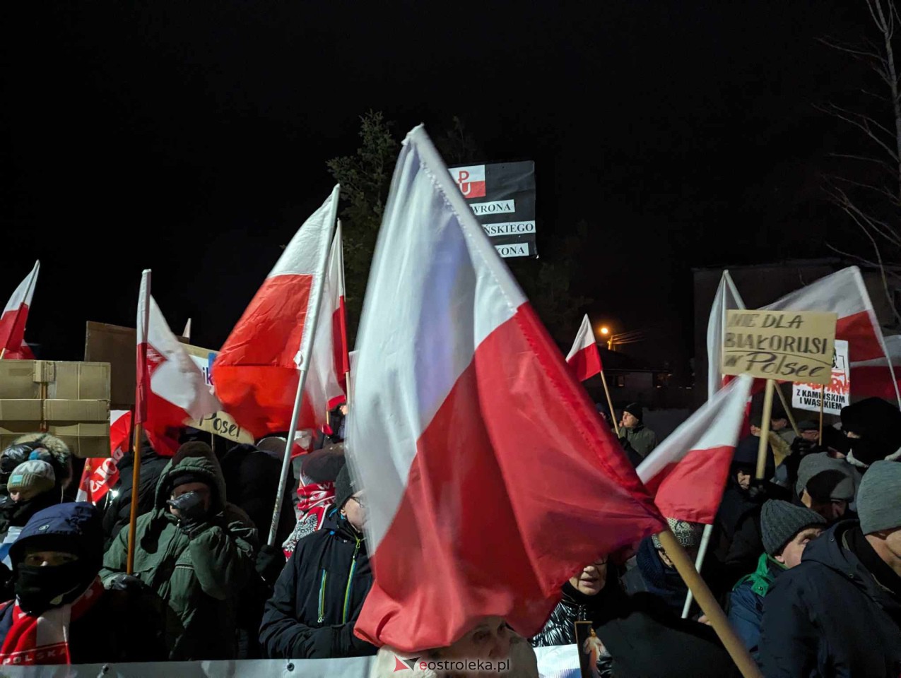 Demonstracja w Przytułach Starych (14.01.2024) - zdjęcie #53 - eOstroleka.pl