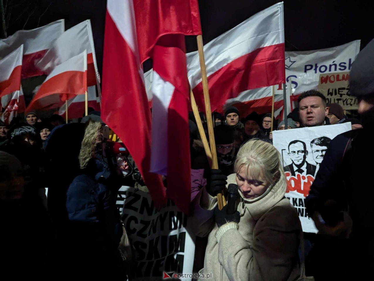 Demonstracja w Przytułach Starych (14.01.2024) - zdjęcie #56 - eOstroleka.pl