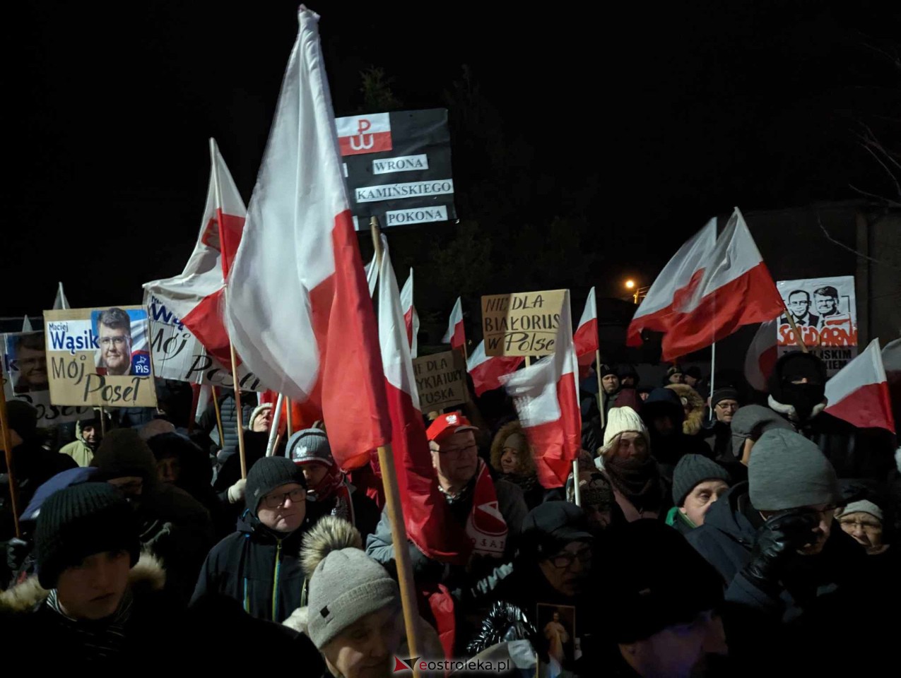 Demonstracja w Przytułach Starych (14.01.2024) - zdjęcie #57 - eOstroleka.pl