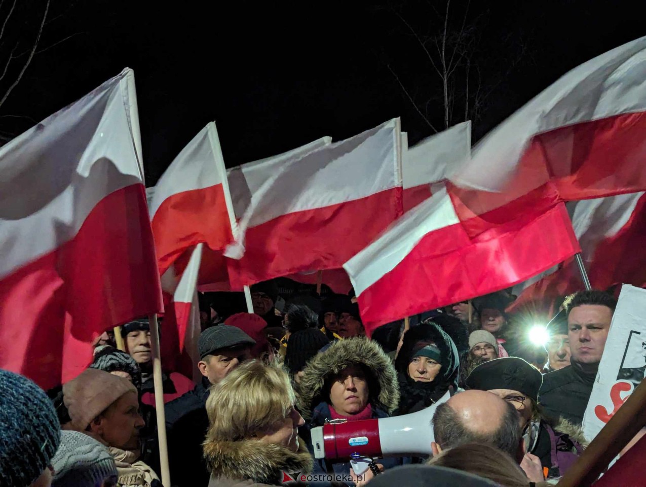 Demonstracja w Przytułach Starych (14.01.2024) - zdjęcie #58 - eOstroleka.pl