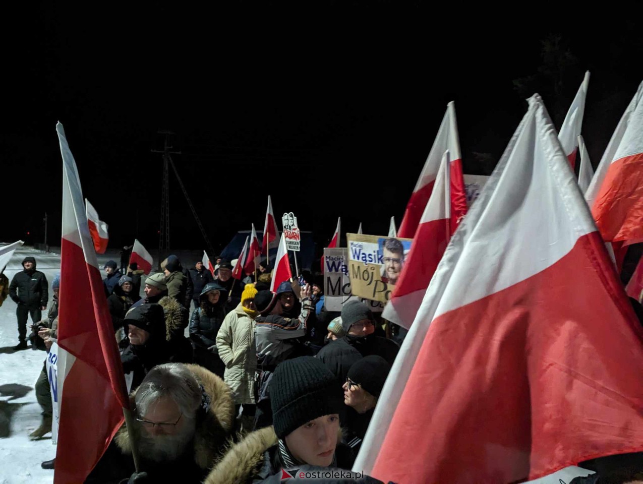 Demonstracja w Przytułach Starych (14.01.2024) - zdjęcie #60 - eOstroleka.pl