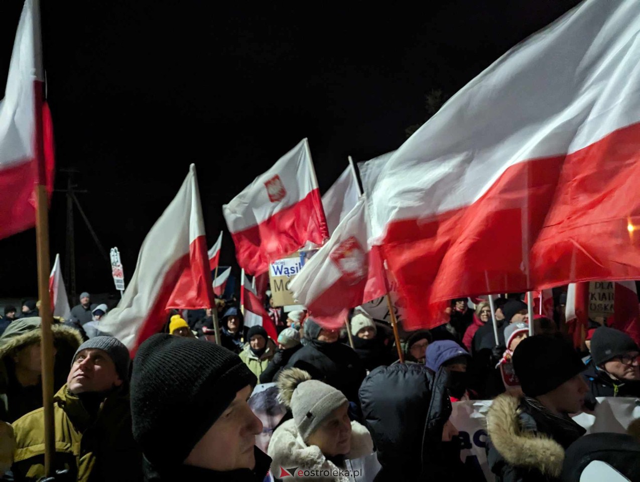 Demonstracja w Przytułach Starych (14.01.2024) - zdjęcie #61 - eOstroleka.pl