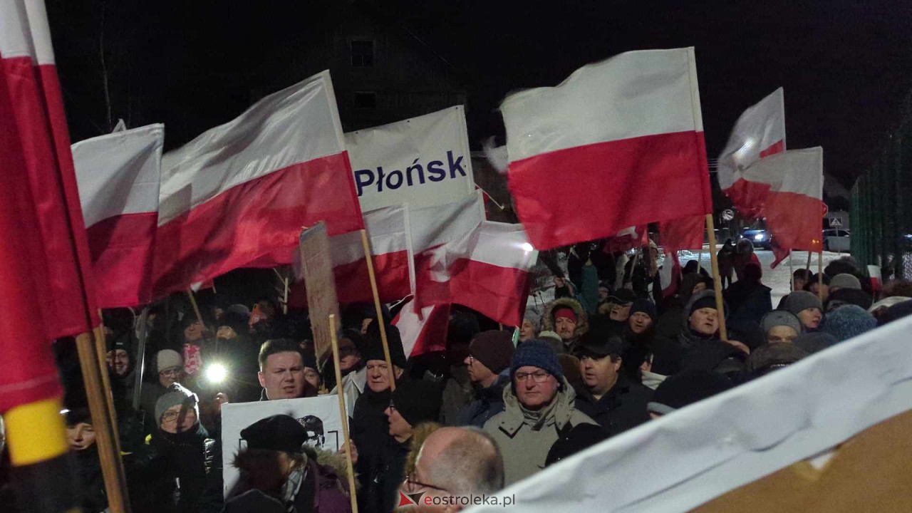 Demonstracja w Przytułach Starych (14.01.2024) - zdjęcie #72 - eOstroleka.pl