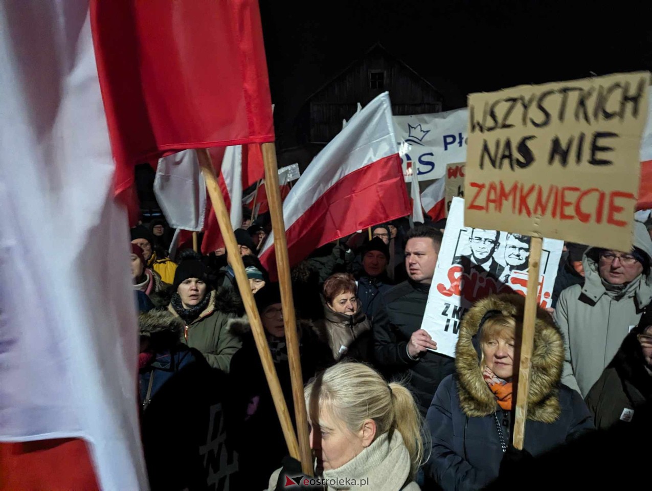 Demonstracja w Przytułach Starych (14.01.2024) - zdjęcie #73 - eOstroleka.pl