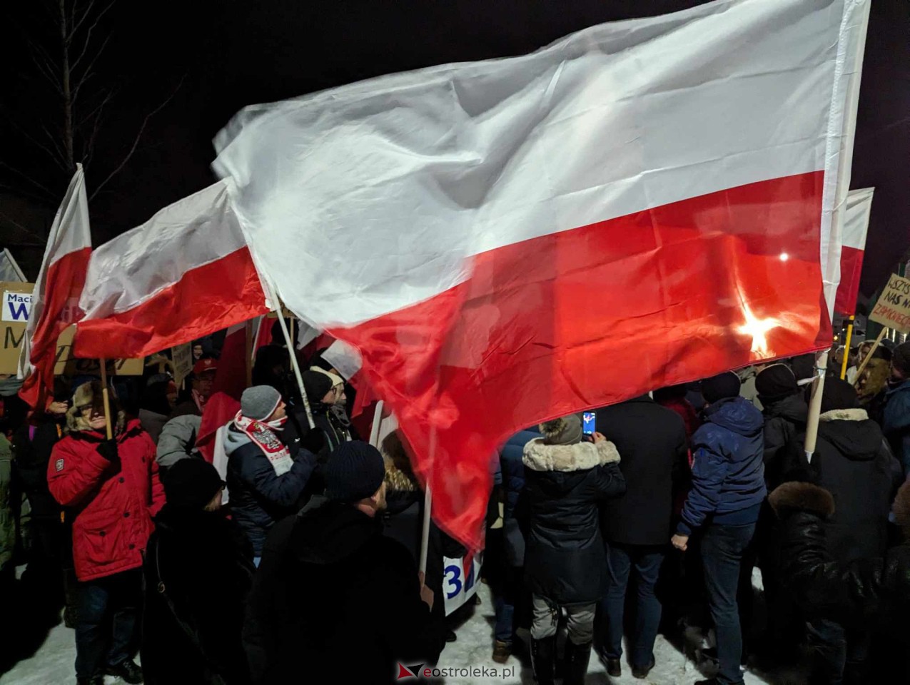 Demonstracja w Przytułach Starych (14.01.2024) - zdjęcie #76 - eOstroleka.pl