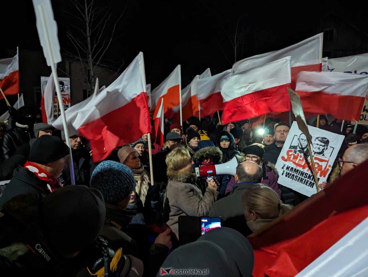 Demonstracja w Przytułach Starych (14.01.2024) - zdjęcie #82 - eOstroleka.pl