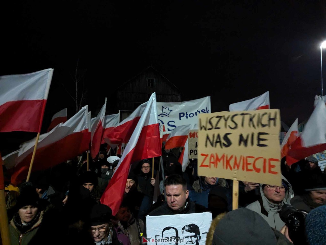 Demonstracja w Przytułach Starych (14.01.2024) - zdjęcie #85 - eOstroleka.pl