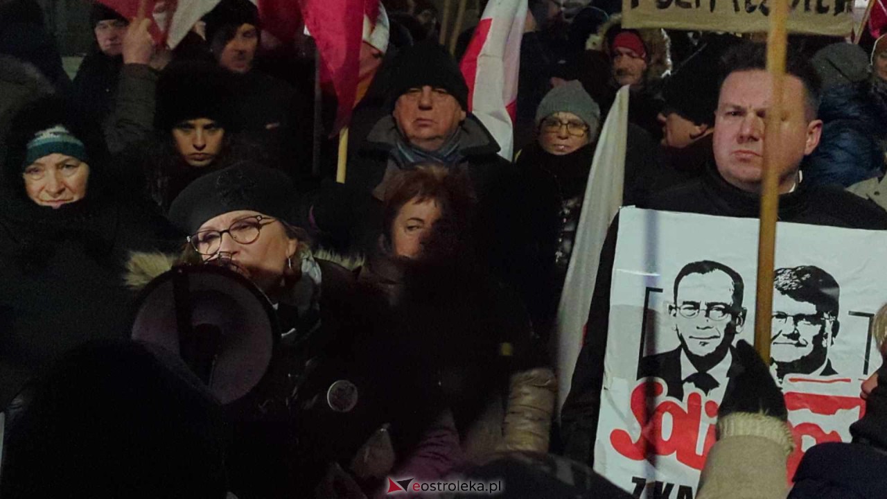 Demonstracja w Przytułach Starych (14.01.2024) - zdjęcie #86 - eOstroleka.pl