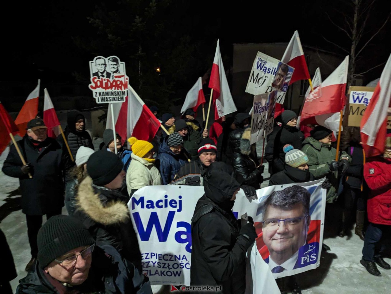 Demonstracja w Przytułach Starych (14.01.2024) - zdjęcie #87 - eOstroleka.pl