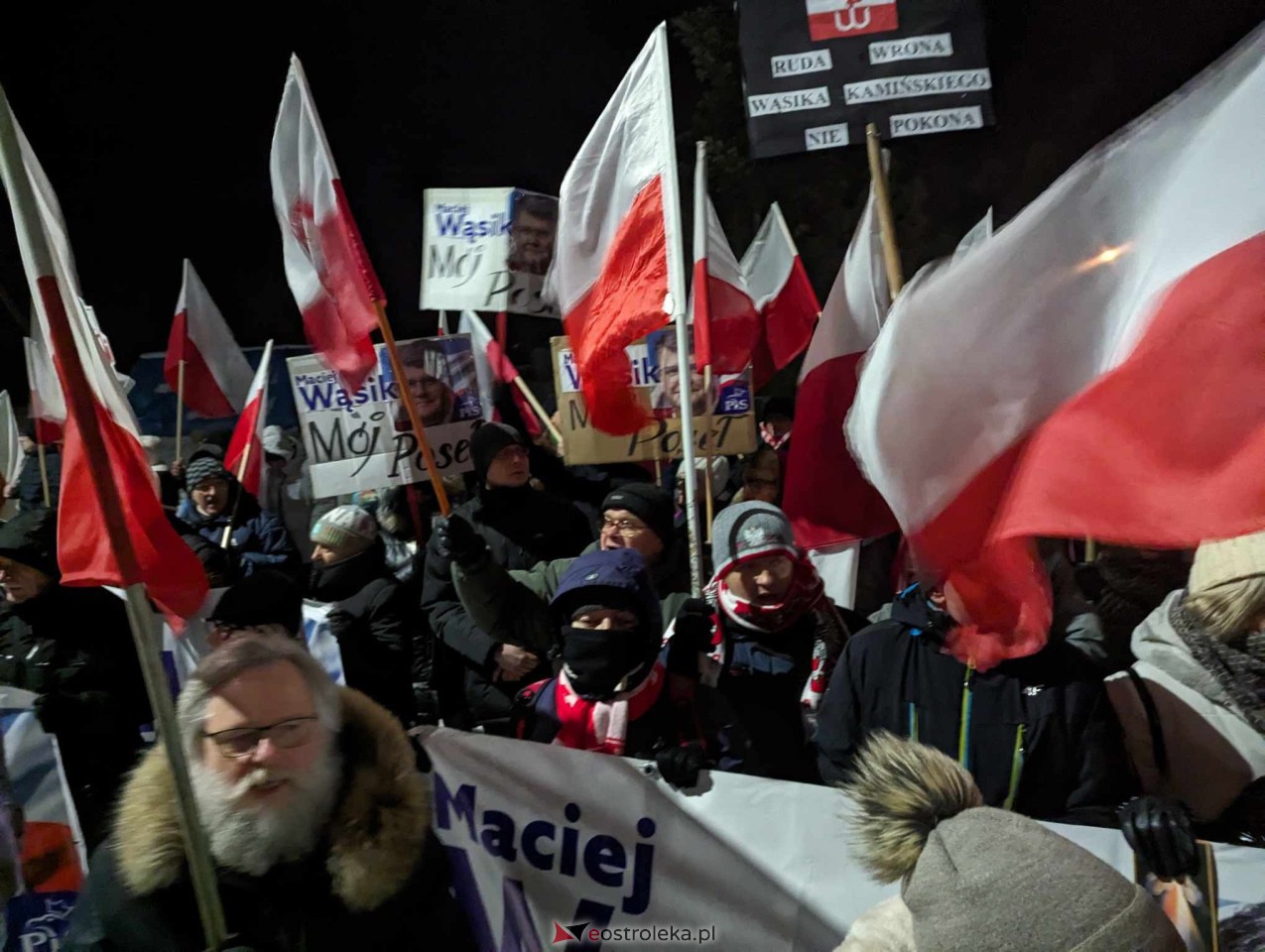 Demonstracja w Przytułach Starych (14.01.2024) - zdjęcie #88 - eOstroleka.pl