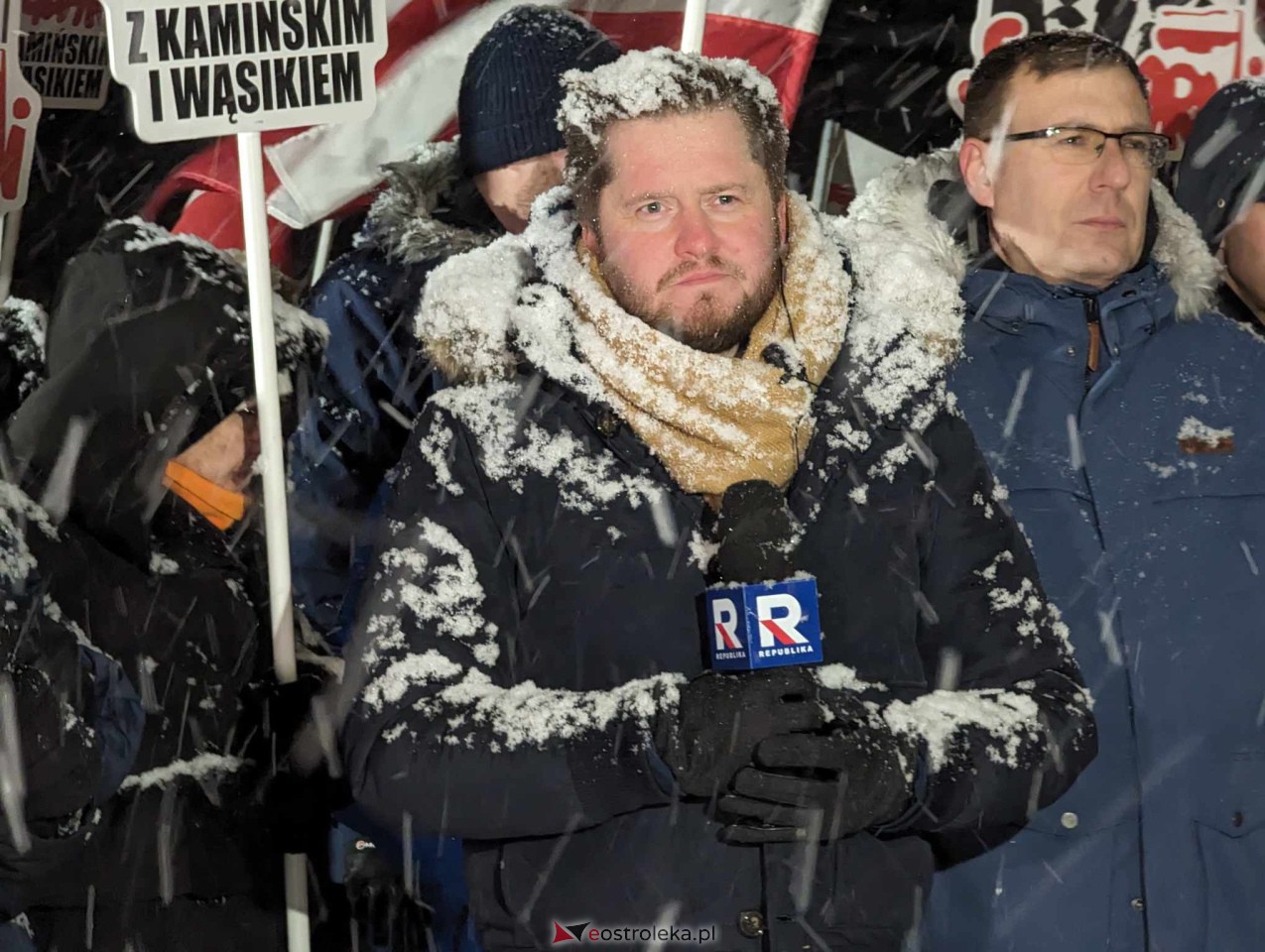 Wiec poparcia dla Macieja Wąsika w Przytułach Starych [15.01.2024] - zdjęcie #28 - eOstroleka.pl