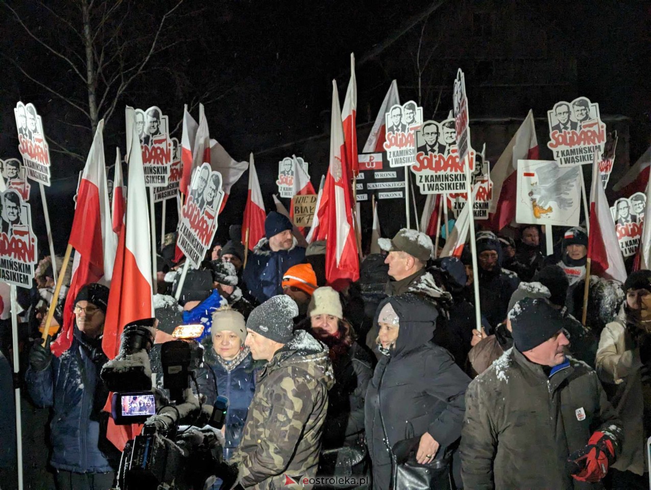 Wiec poparcia dla Macieja Wąsika w Przytułach Starych [15.01.2024] - zdjęcie #24 - eOstroleka.pl