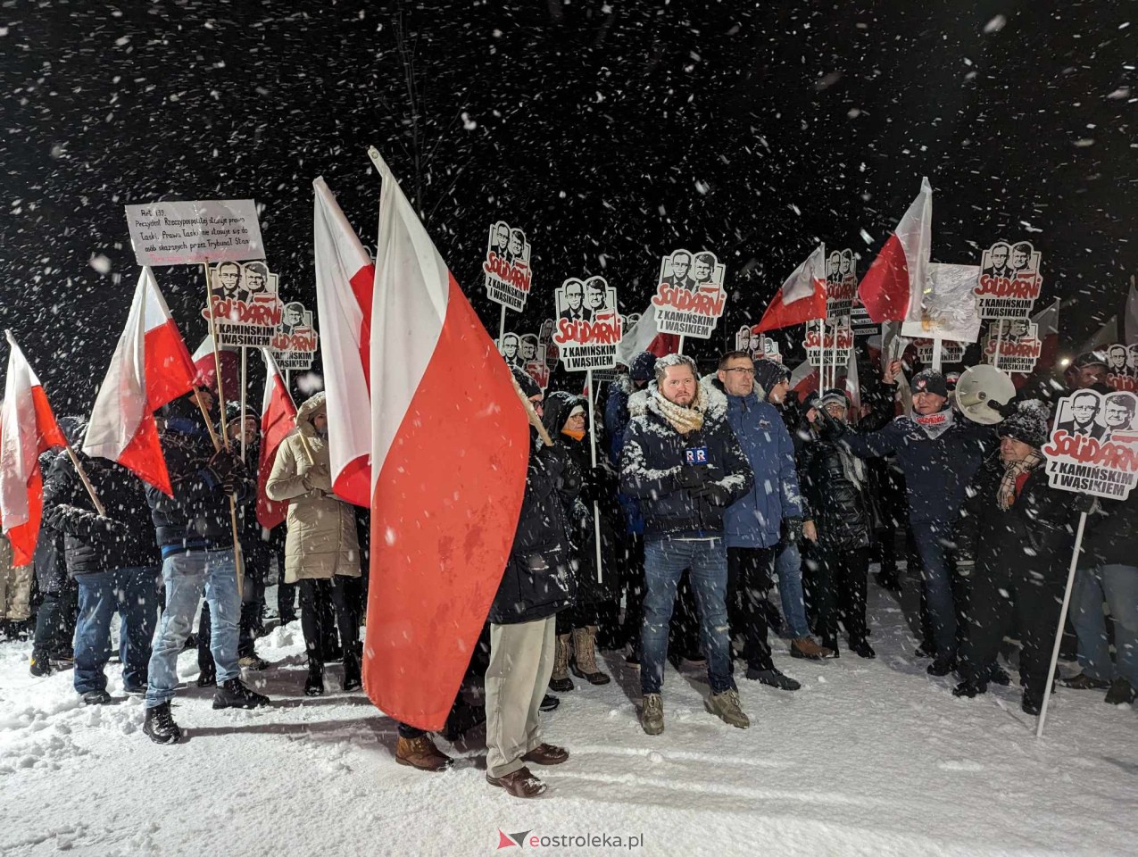 Wiec poparcia dla Macieja Wąsika w Przytułach Starych [15.01.2024] - zdjęcie #21 - eOstroleka.pl