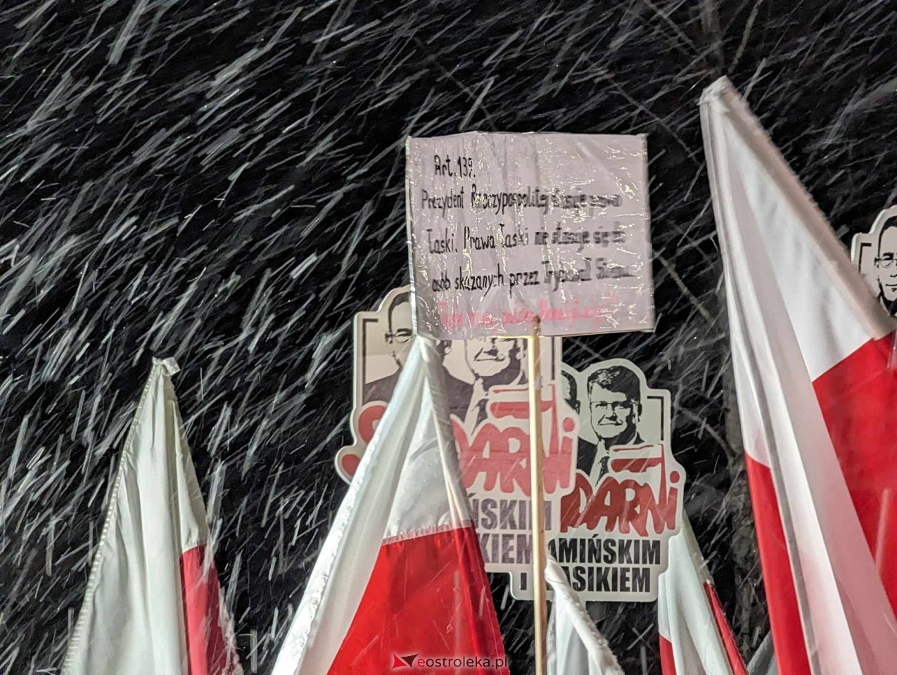 Wiec poparcia dla Macieja Wąsika w Przytułach Starych [15.01.2024] - zdjęcie #14 - eOstroleka.pl