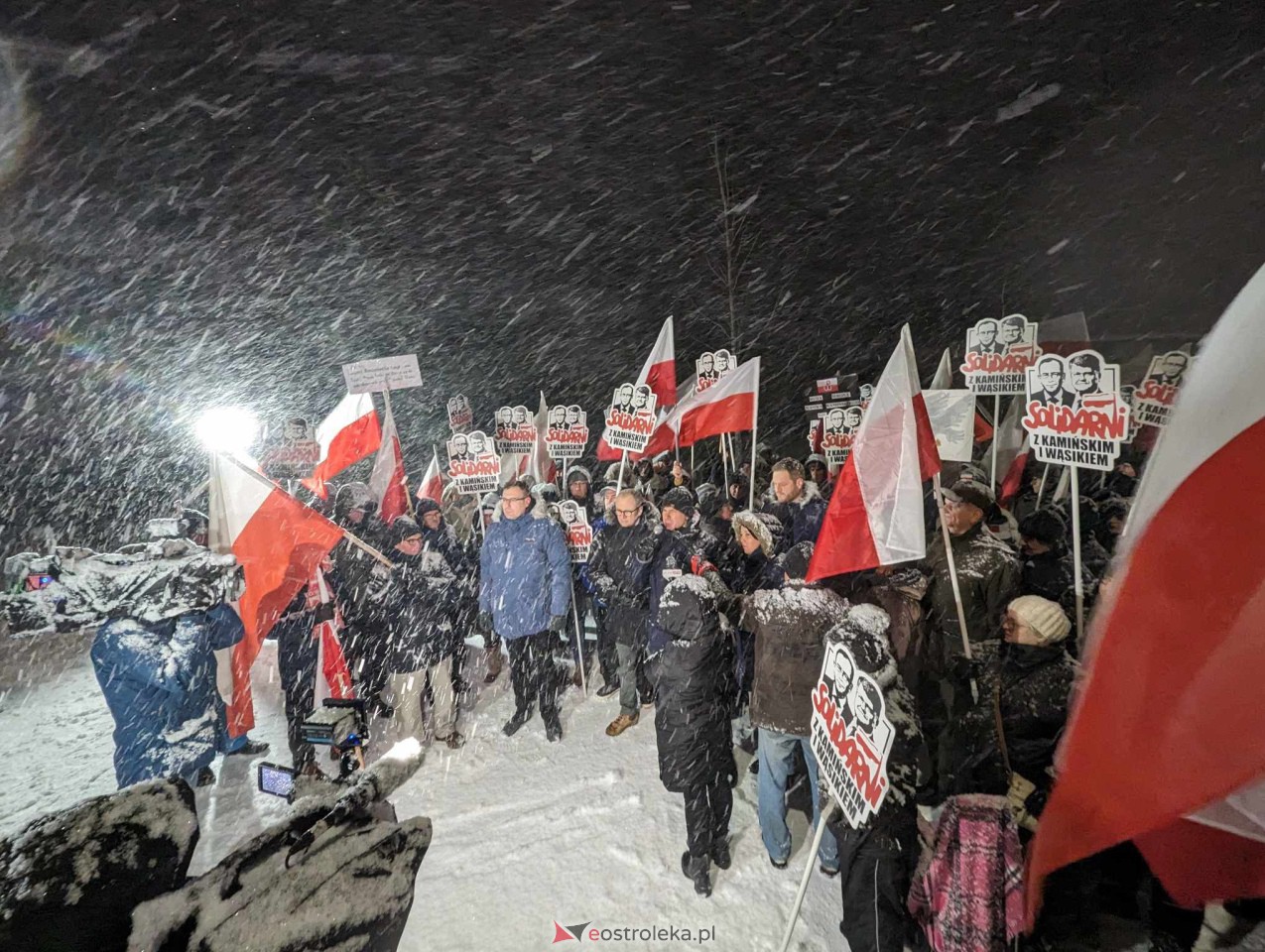 Wiec poparcia dla Macieja Wąsika w Przytułach Starych [15.01.2024] - zdjęcie #7 - eOstroleka.pl
