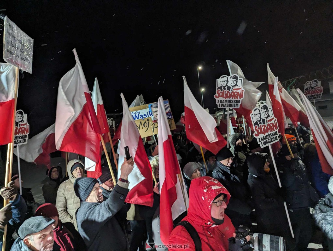Wiec poparcia dla Macieja Wąsika w Przytułach Starych [15.01.2024] - zdjęcie #5 - eOstroleka.pl