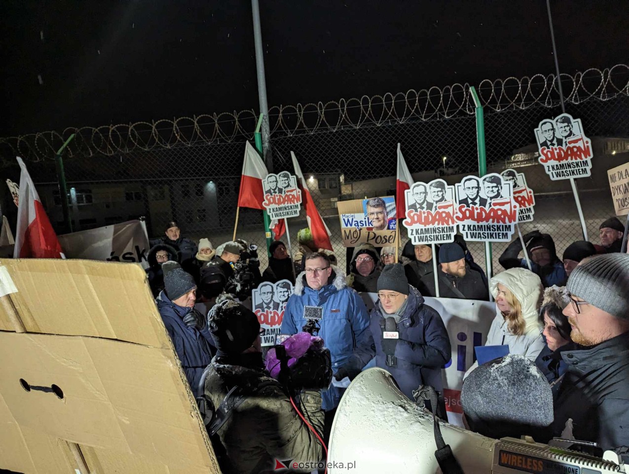 Wiec poparcia dla Macieja Wąsika w Przytułach Starych [15.01.2024] - zdjęcie #4 - eOstroleka.pl