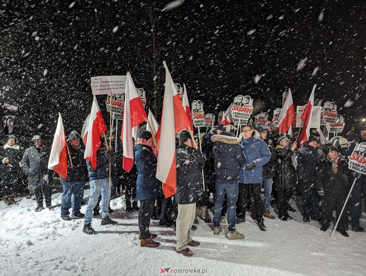 Wiec poparcia dla Macieja Wąsika w Przytułach Starych [15.01.2024] - zdjęcie #2 - eOstroleka.pl