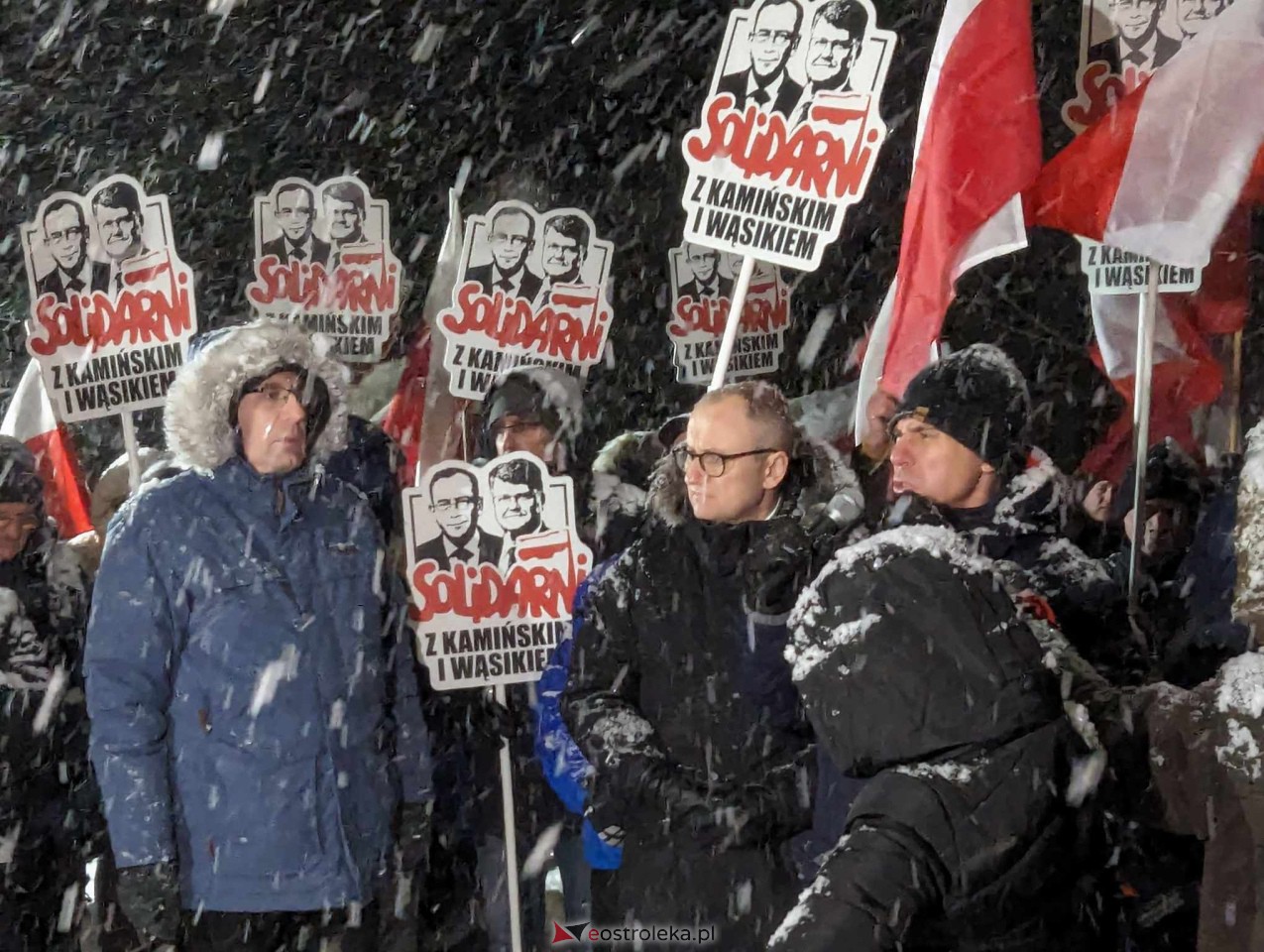 Wiec poparcia dla Macieja Wąsika w Przytułach Starych [15.01.2024] - zdjęcie #1 - eOstroleka.pl