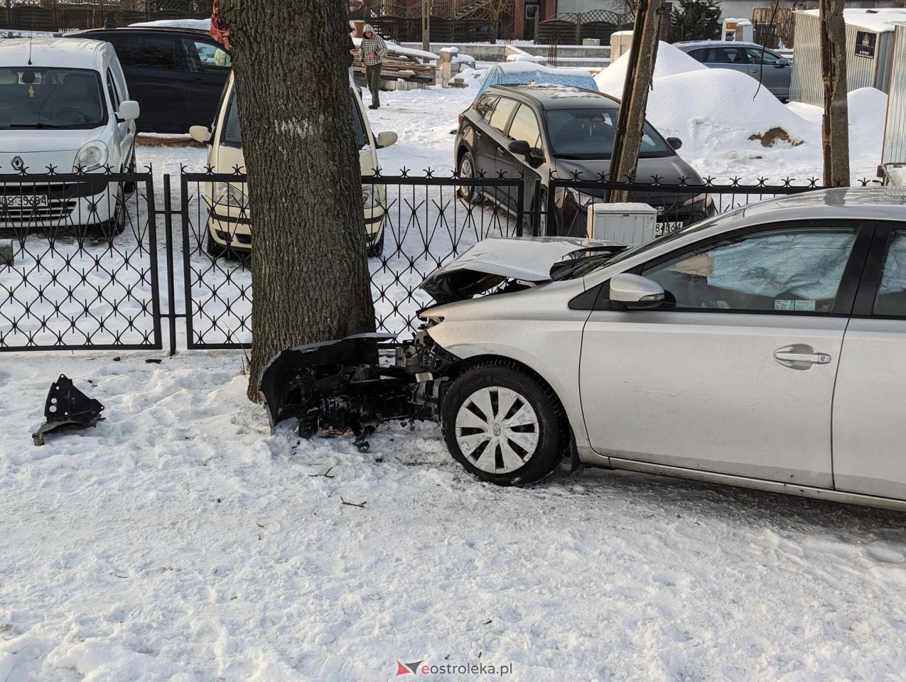 Wypadek w Olszewie-Borkach [17.01.2024] - zdjęcie #13 - eOstroleka.pl