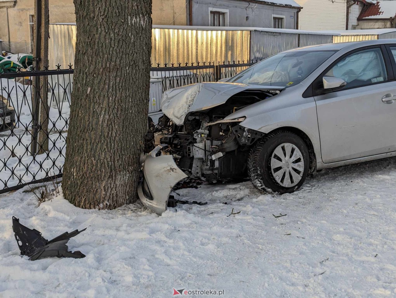 Wypadek w Olszewie-Borkach [17.01.2024] - zdjęcie #12 - eOstroleka.pl