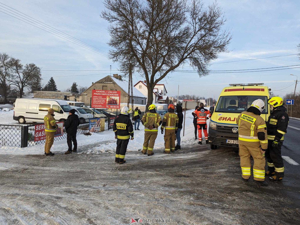 Wypadek w Olszewie-Borkach [17.01.2024] - zdjęcie #9 - eOstroleka.pl